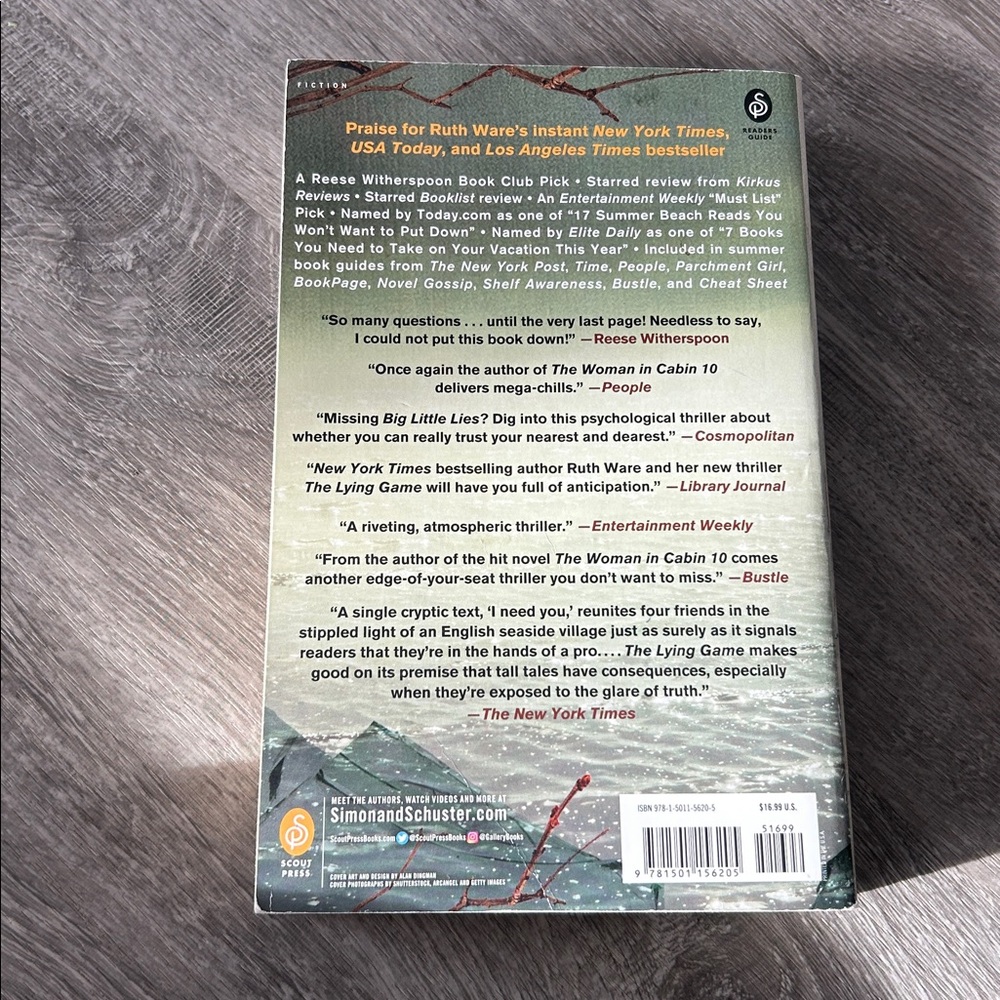The Lying Game by Ruth Ware - Picture 2 of 4